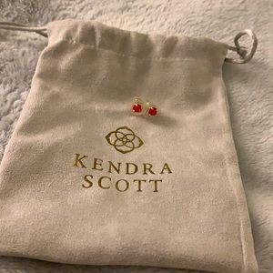 Kendra Scott Red Illusion Nola Earrings